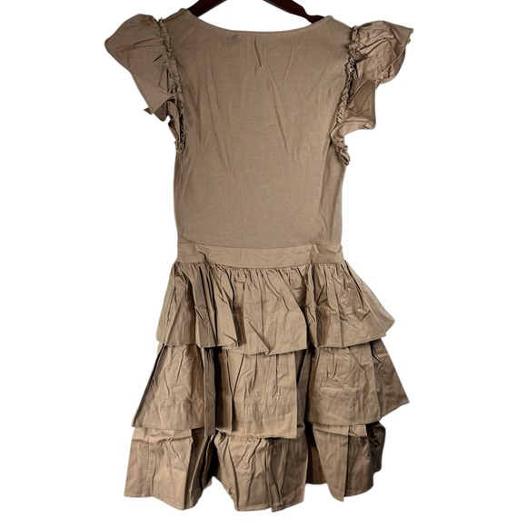 Rachel Parcell Women Ruffle Tank Dress Warm Taupe Size 6 - Picture 9 of 11